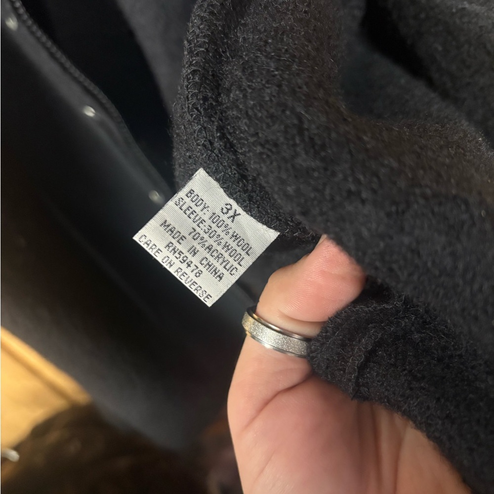 Carole Little Black Zip Up Sweater - Picture 7 of 12